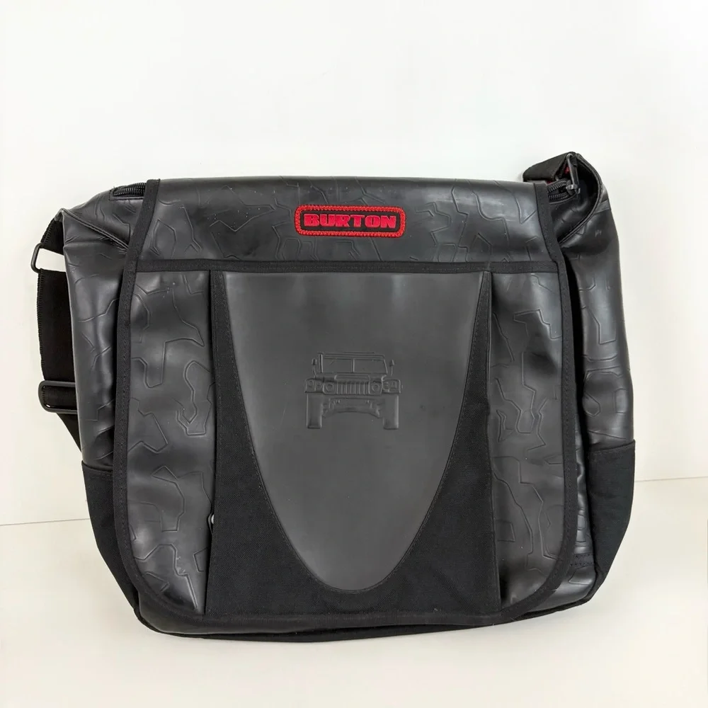 Heavy Duty Black Red Burton Tactical JEEP Messenger Bag